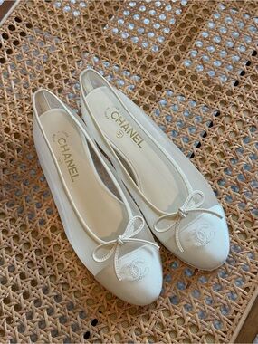 Chanel mesh ballerina